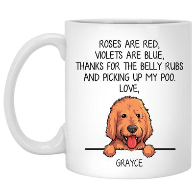 Roses are Red, Funny Labradoodle Personalized Coffee Mug, Custom Gift for Dog Lover