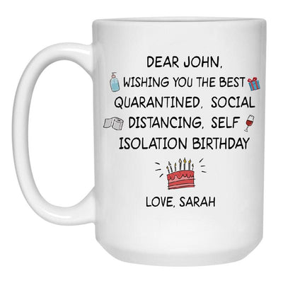 Wishing you the best Birthday Customized Coffee Mug, Personalized Birthday Gift