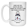Roses are Red, Funny Husky Personalized Coffee Mug, Custom Gift for Dog Lovers