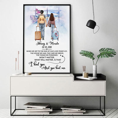 I Had You And You Had Me, Personalized Poster, Anniversary Gift, Customizable Couple Love Gift