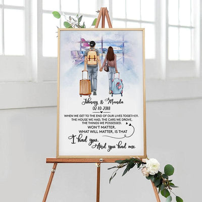 I Had You And You Had Me, Personalized Poster, Anniversary Gift, Customizable Couple Love Gift