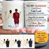 To my husband I wish I could turn back the clock, Church Wedding, Customized mug, Anniversary gift, Personalized love gift for him