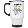 To my dad journey quote personalized travel mug, custom name gift for Father
