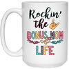 Rockin' Bonus Mom Life Coffee Mugs