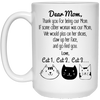 Dear Cat Mom Thank You Personalized Coffee Mugs