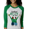 Luckiest Bestie Ever Personalized St. Patrick's Day Unisex Raglan Shirt
