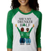 She's My Drunk Half Personalized St. Patrick's Day Unisex Raglan Shirt