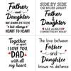Long Distance Father and Daughter Personalized State Colors Coffee Mug For Dad, Custom Father's Day Gift