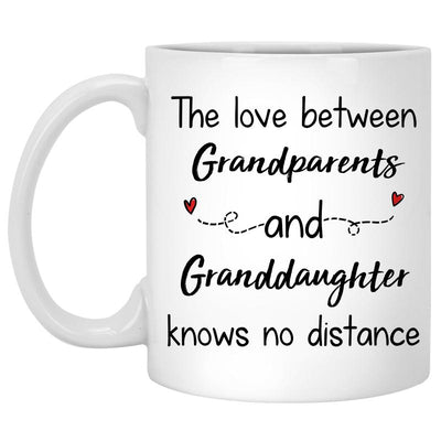 Long Distance Grandparents and Granddaughter Personalized State Colors Coffee Mug For Grandparents, Custom Family Gift