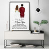 Love You In The Morning Personalized Poster, Anniversary Gift, Custom Valentine's Day Gift