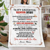 To My SENIOR 2020 Custom Graduation Gift, Personalized Blanket
