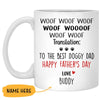 Happy Father's Day To The Best Doggy Dad, Personalized Mug, Funny Father's Day gift