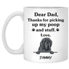 Thanks for picking up my poop and stuff, Funny Neapolitan Mastiff Personalized Coffee Mug, Custom Gift for Dog Lovers