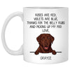Roses are Red, Funny Labrador Retriever Personalized Coffee Mug, Custom Gift for Dog Lovers