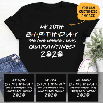 My Custom Age Birthday Shirt, Personalized Gift, Custom Tee