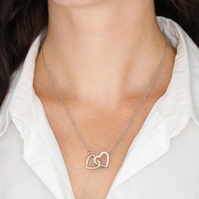 You Complete Me, Interlocking Heart Necklace, Gift for Wife from Husband