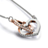 You Complete Me, Interlocking Heart Necklace, Gift for Wife from Husband