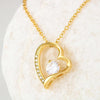 Together Forever, In Heart, Forever Love Necklace, Gift for Daughter from Mom