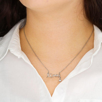 You Will Always Have Me, Scripted Love Necklace, Gift for Daughter from Mom