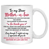 To my Mother-in-law, I appreciate all you do, Sunflower Field, Customized mug, Personalized gift, Mother's Day gift