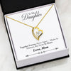 Together Forever, In Heart, Forever Love Necklace, Gift for Daughter from Mom