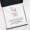 Forever and Always, Interlocking Heart Necklace, Gift for Wife from Husband