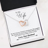 You Complete Me, Interlocking Heart Necklace, Gift for Wife from Husband