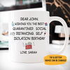 Wishing you the best Birthday Customized Coffee Mug, Personalized Birthday Gift