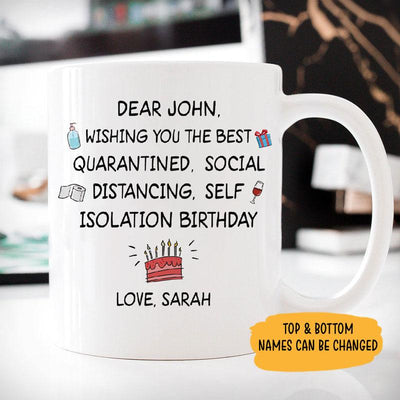 Wishing you the best Birthday Customized Coffee Mug, Personalized Birthday Gift
